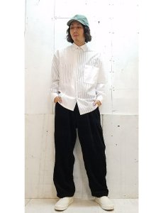 画像5: KIIT(キート)　5W COTTON CORDUROY WIDE PANTS　KID-P96B-010　（BLK） (5)