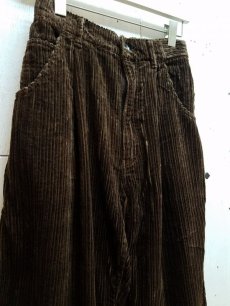 画像2: KIIT(キート)　5W COTTON CORDUROY WIDE PANTS　KID-P96B-010　（BRN) (2)