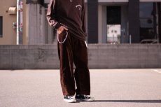 画像6: KIIT(キート)　5W COTTON CORDUROY WIDE PANTS　KID-P96B-010　（BRN) (6)