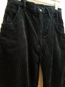 画像2: KIIT(キート) 5W COTTON CORDUROY FLARE PANTS KID-P97B-010 (BLK) (2)