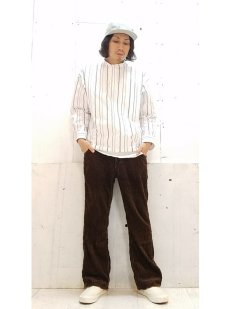 画像4: KIIT(キート) 5W COTTON CORDUROY FLARE PANTS KID-P97B-010 (BRN) (4)