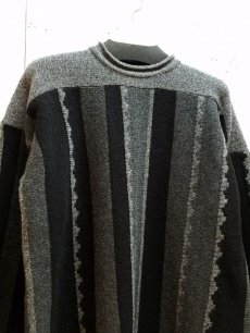 画像2: KIIT(キート) STRIPE JAQUERD LOOSE KNIT　KID-K90-107 (CCL) (2)