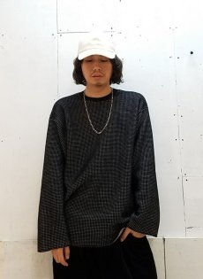 画像5: KIIT(キート)REVERSIBLE WAFFULE L/S TEE KID-T97-002(BLK X GRY) (5)