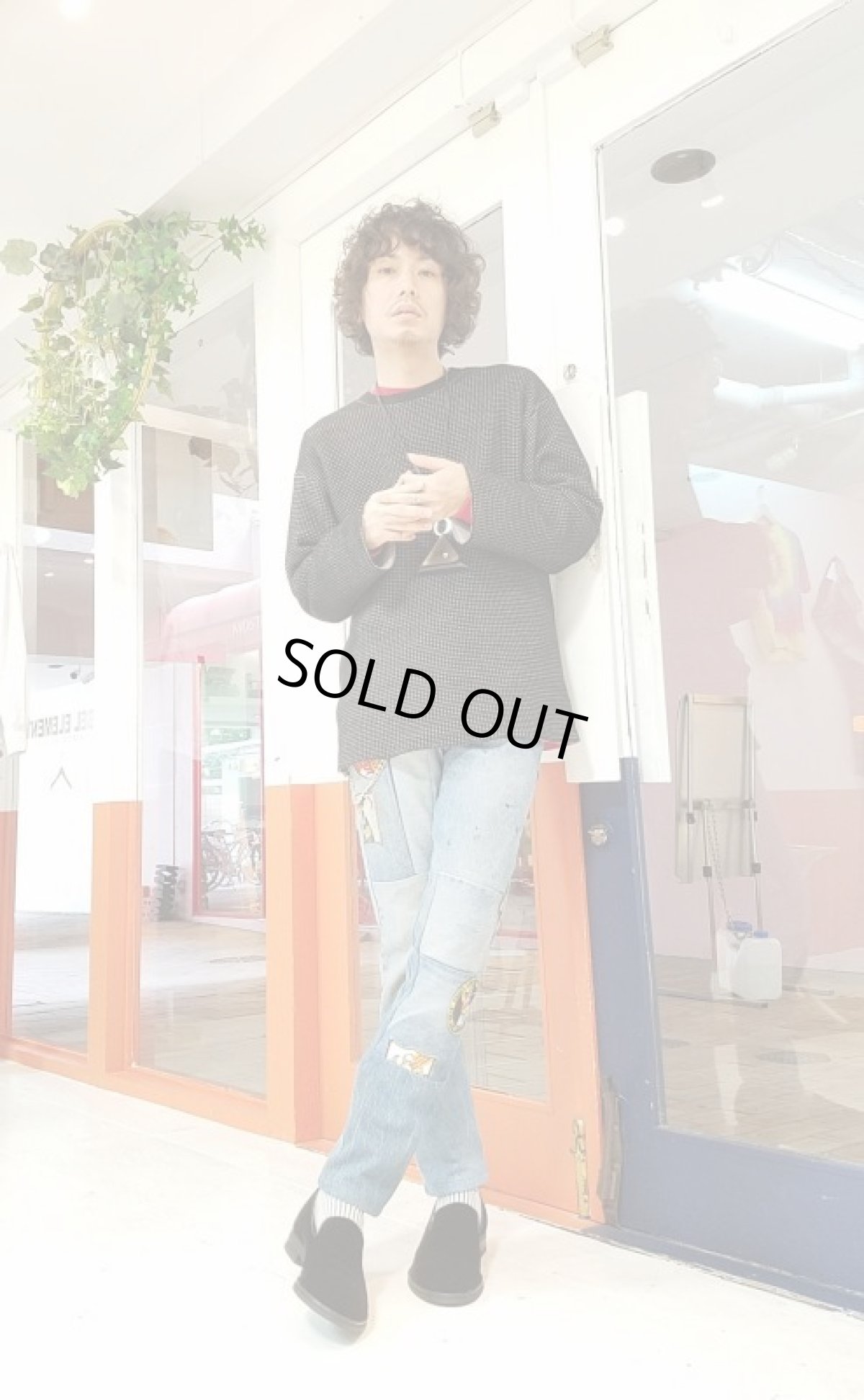 画像8: KIIT(キート)REVERSIBLE WAFFULE L/S TEE KID-T97-002(BLK X GRY) (8)