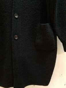 画像3: KIIT(キート) BOUCLE LONG KNIT CARDIGAN KID-K92-108(BLK) (3)