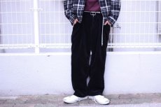 画像8: KIIT(キート)　5W COTTON CORDUROY WIDE PANTS　KID-P96B-010　（BLK） (8)