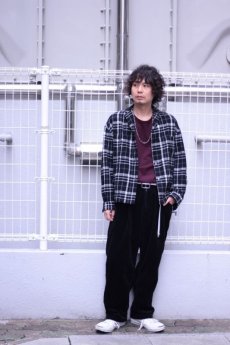 画像7: KIIT(キート)　5W COTTON CORDUROY WIDE PANTS　KID-P96B-010　（BLK） (7)