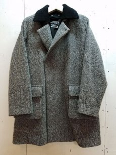 画像3: KIIT(キート) HERRINGBONE MELTON BAL COLLAR COAT KID-C93-102 (3)