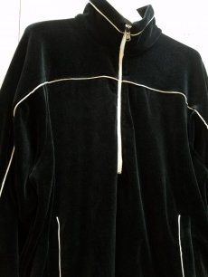 画像2: KIIT(キート) C/E HEAVY VELLOUR HALF ZIP JERSEY TOPS  KID-P94-001(BLK) (2)