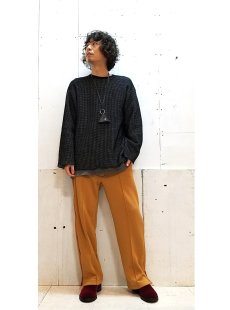 画像9: KIIT(キート)REVERSIBLE WAFFULE L/S TEE KID-T97-002(BLK X GRY) (9)