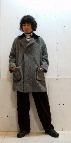 画像11: KIIT(キート) HERRINGBONE MELTON BAL COLLAR COAT KID-C93-102 (11)