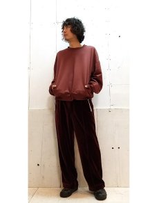 画像5: KIIT(キート) C/E HEAVY VELLOUR EASY JERSEY PANTS KID-P99-001(WINE) (5)