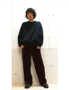 画像6: KIIT(キート) C/E HEAVY VELLOUR EASY JERSEY PANTS KID-P99-001(WINE) (6)