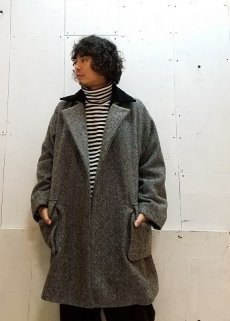 画像8: KIIT(キート) HERRINGBONE MELTON BAL COLLAR COAT KID-C93-102 (8)