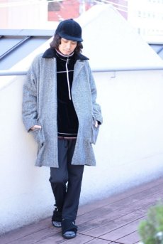 画像7: KIIT(キート) HERRINGBONE MELTON BAL COLLAR COAT KID-C93-102 (7)