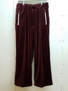 画像1: KIIT(キート) C/E HEAVY VELLOUR EASY JERSEY PANTS KID-P99-001(WINE) (1)