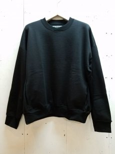 画像1: KIIT(キート) N/C PILE CREW NECK TOPS KID-T96-600(BLK) (1)