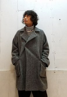 画像9: KIIT(キート) HERRINGBONE MELTON BAL COLLAR COAT KID-C93-102 (9)