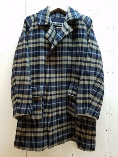 画像2: KIIT(キート) W FACE CHECK MELTON BAL COLLAR COAT KID-C93-101 (2)