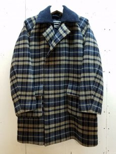 画像4: KIIT(キート) W FACE CHECK MELTON BAL COLLAR COAT KID-C93-101 (4)