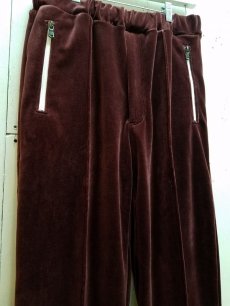 画像2: KIIT(キート) C/E HEAVY VELLOUR EASY JERSEY PANTS KID-P99-001(WINE) (2)