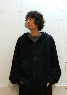 画像5: KIIT(キート) N/C PILE ZIP UP HOODIE TOPS KID-T95-600 (BLK) (5)