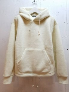 画像1: KIIT(キート) SHAGGY PILE HOODIE TOPS KID-T91-800(WHT) (1)