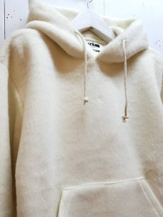 画像3: KIIT(キート) SHAGGY PILE HOODIE TOPS KID-T91-800(WHT) (3)