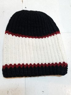 画像4: KIIT(キート) LOW GAUGE TRICOLOR BIG KNIT CAP  KID-K91-106 (4)