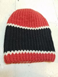 画像2: KIIT(キート) LOW GAUGE TRICOLOR BIG KNIT CAP  KID-K91-106 (2)