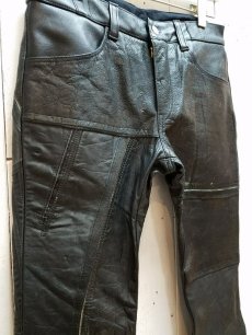 画像2: children of the discordance(チルドレンオブザディスコーダンス) PATCH LEATHER PANTS 16AW-COTDPT-002（BLK） (2)