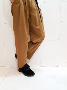 画像6: KIIT(キート)2TUCK TAPERRED EASY TROUSERS KIE-P90-001(BRN) (6)