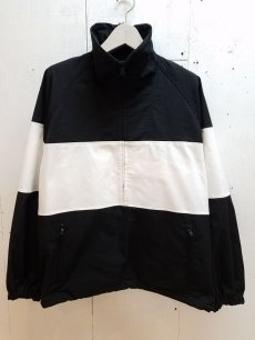 画像1: KIIT(キート) 2-TONE HI NECK HALF ZIP PULLOVER BLOUSON KIE-Y95-503 (BLK) (1)