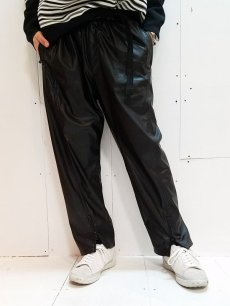 画像5: KIIT(キート) ECO LEATHER EASY PANTS KIE-P92-800(BLK) (5)