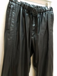 画像2: KIIT(キート) ECO LEATHER EASY PANTS KIE-P92-800(BLK) (2)