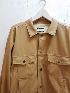 画像2: KIIT(キート) ECO LEATHER G-J BLOUSON KIE-Y92-800(BGE) (2)