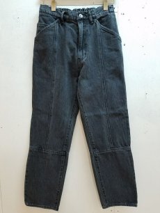 画像1: KIIT(キート) 12OZ EASY NARROW DENIM KIE-P99-007(BLK) (1)