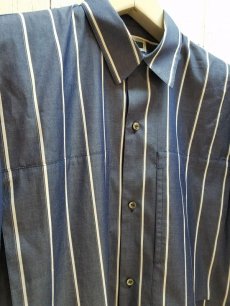 画像2: KIIT(キート) SUPIMA COTTON STRIPE S/SLEEVE LOOSE SHIRTS KIE-B91-003 (2)