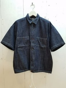 画像1: ★SALE30%OFF★KIIT(キート) 8OZ DENIM S/SLEEVE SHIRTS KIE-B94-008(ONE WASH) (1)