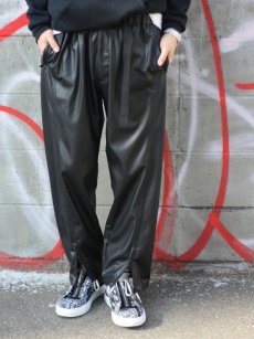 画像8: KIIT(キート) ECO LEATHER EASY PANTS KIE-P92-800(BLK) (8)