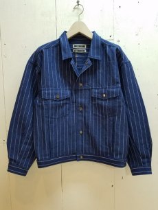 画像1: KIIT(キート) C/L STRIPE G-J BLOUSON KIE-Y92-300 (1)