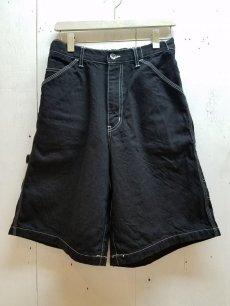 画像2: KIIT(キート) 11.5OZ DENIM EASY PAINTER SHORT PANTS (ONE WASH) KIE-P97-006(BLK)  (2)