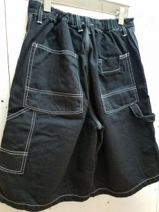 画像4: KIIT(キート) 11.5OZ DENIM EASY PAINTER SHORT PANTS (ONE WASH) KIE-P97-006(BLK)  (4)