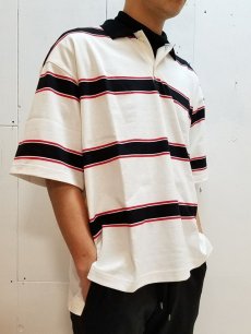 画像7: KIIT(キート) BOLD BORDER S/SLEEVE POLO SHIRTS KIE-T96-011 (7)