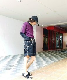 画像11: KIIT(キート) 11.5OZ DENIM EASY PAINTER SHORT PANTS (ONE WASH) KIE-P97-006(BLK)  (11)