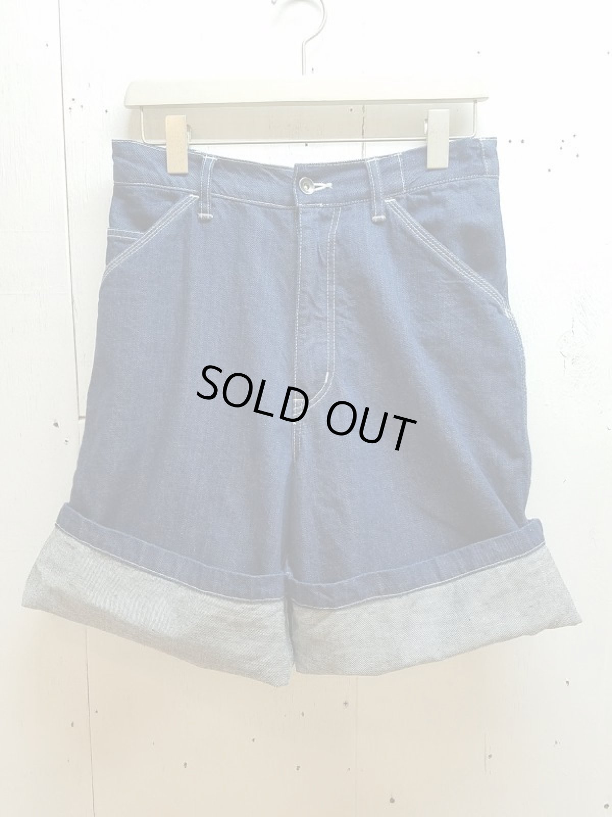 画像1: ★SALE30%OFF★KIIT(キート) 11.5OZ DENIM EASY PAINTER SHORT PANTS (ONE WASH) KIE-P97-006(IND)  (1)