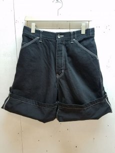 画像1: KIIT(キート) 11.5OZ DENIM EASY PAINTER SHORT PANTS (ONE WASH) KIE-P97-006(BLK)  (1)