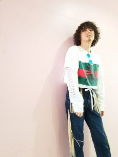 画像5: ★SALE 40% OFF★children of the discordance(チルドレンオブザディスコーダンス) FRINGE DENIM PANTS COTDPT-008(BLUE.A) (5)