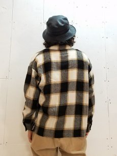 画像4: KIIT(キート) WOOL FLANNEL BLOCK CHECK SHIRTS JKT KIF-P99-004 (IVO)  (4)