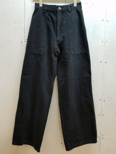 画像1: KIIT(キート)11.5OZ DENIM EASY WIDE PANTS KIF-P95-003(BLK) (1)